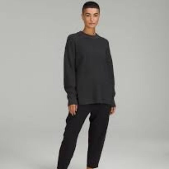 Merino Wool-Blend Ribbed Crewneck Sweater Preloved Size 8 - Picture 1 of 3